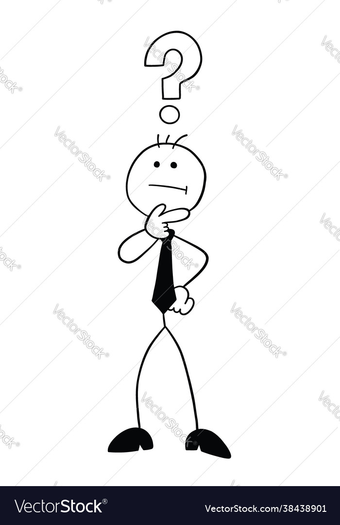 Stickman Like Stock Vector