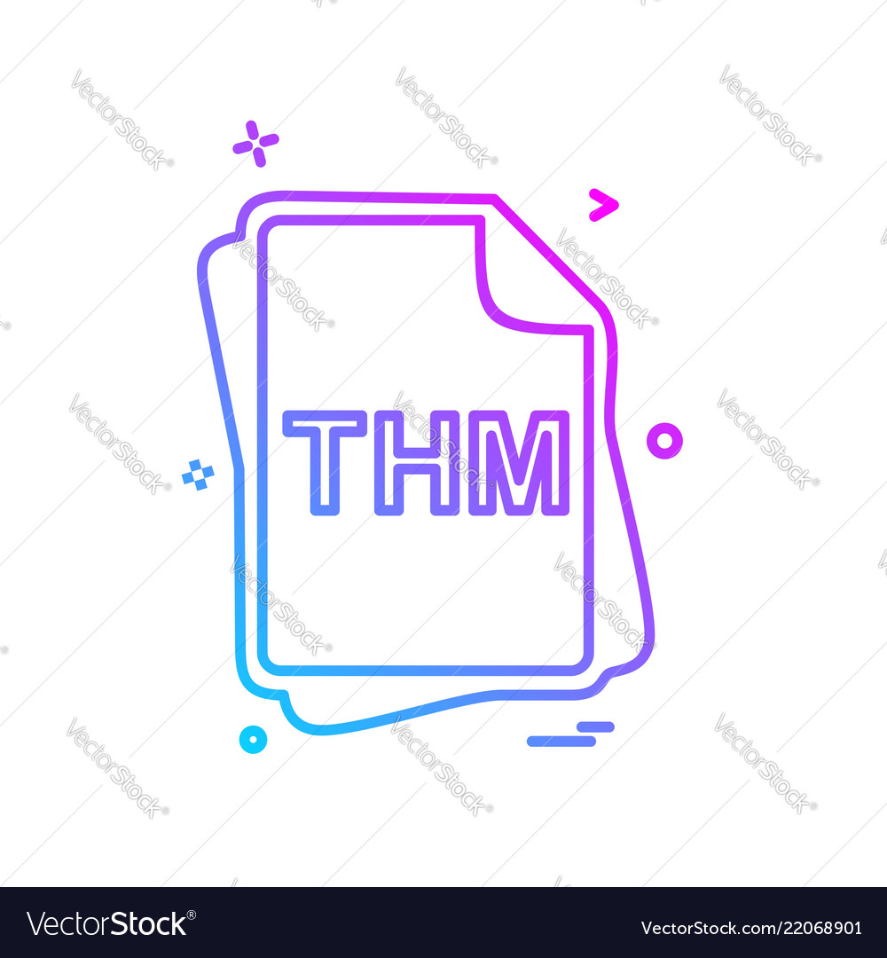 Thm file type icon design