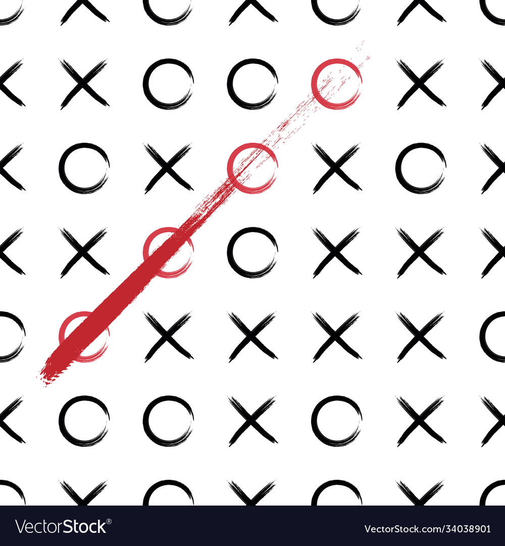 Tic tac toe pattern seamless