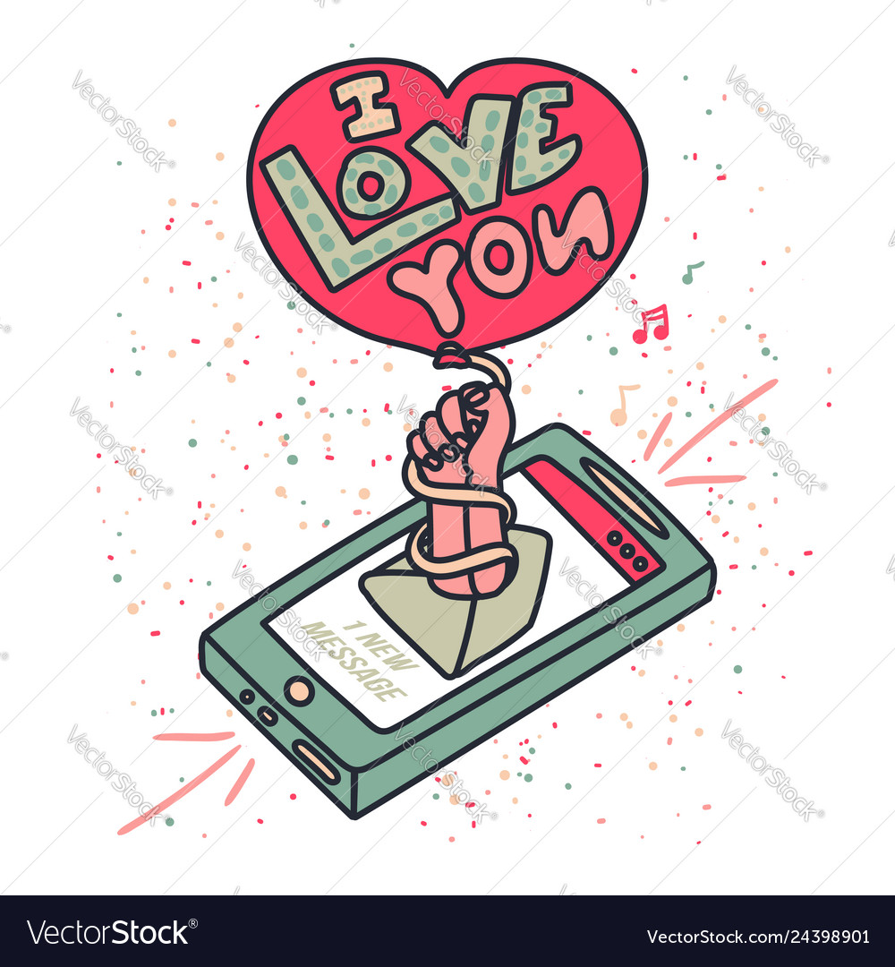 Valentine day greeting card template