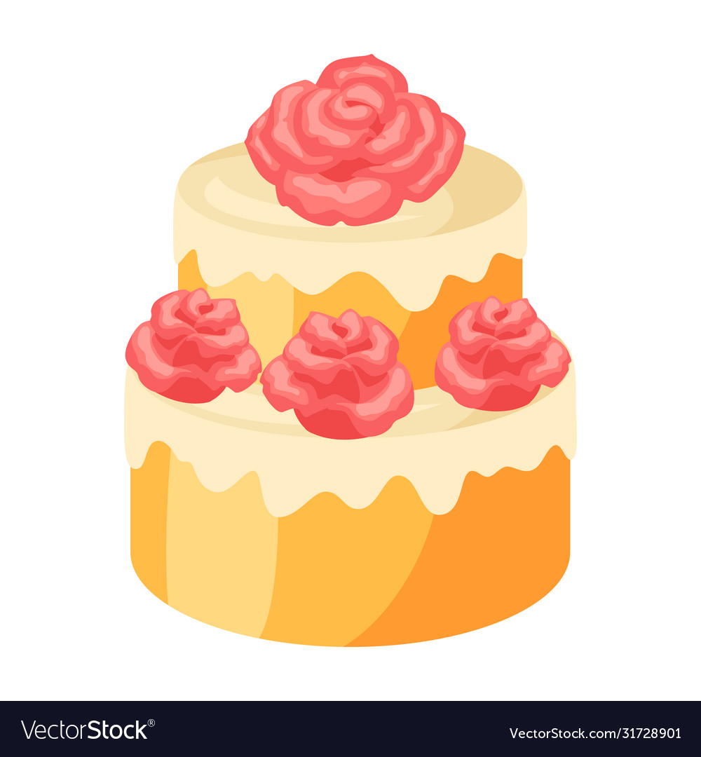 Wedding cake Royalty Free Vector Image - VectorStock