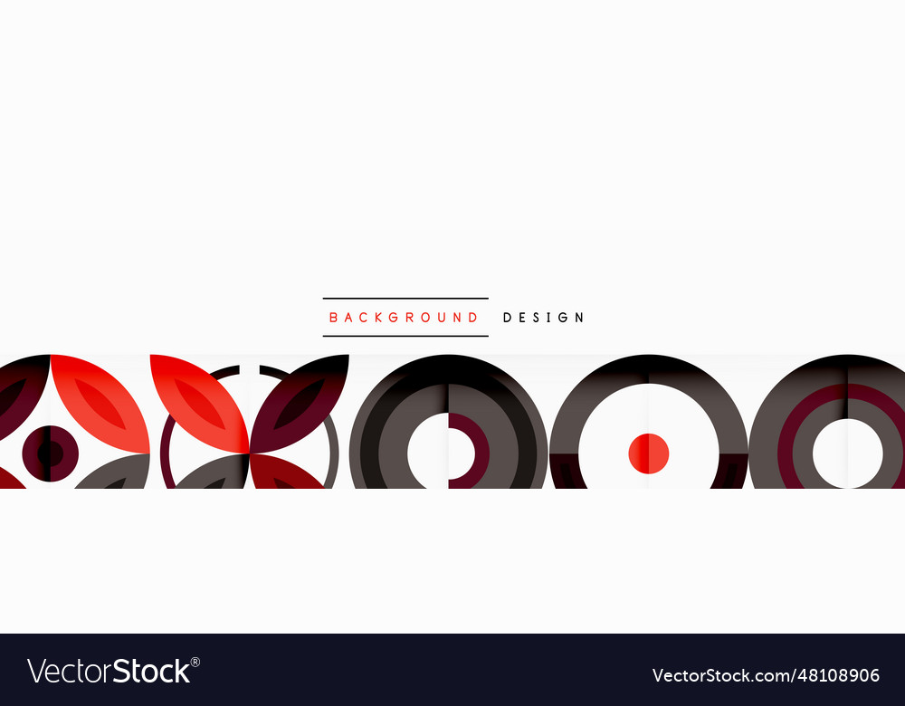 Abstract background - minimalist circles and round vector image Abstract background - minimalist circles and round