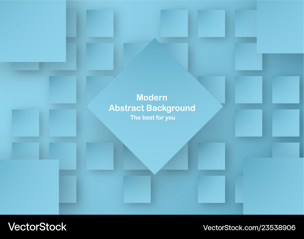 Abstract blue background in square shape Vector Image