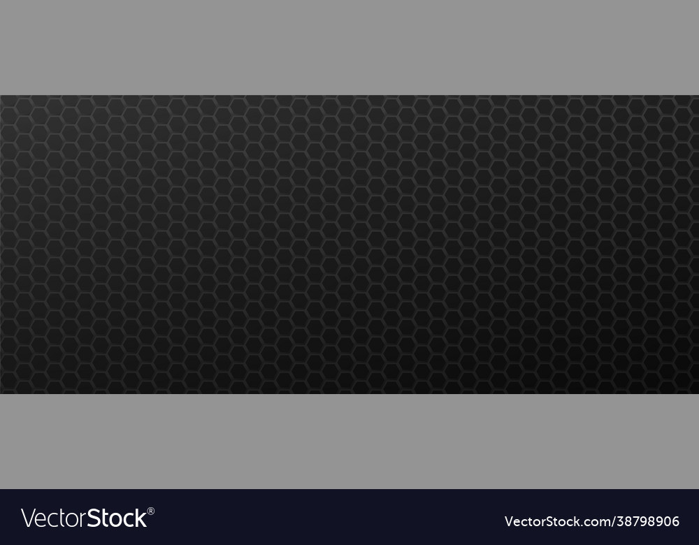 Black Hexagon Pattern Background