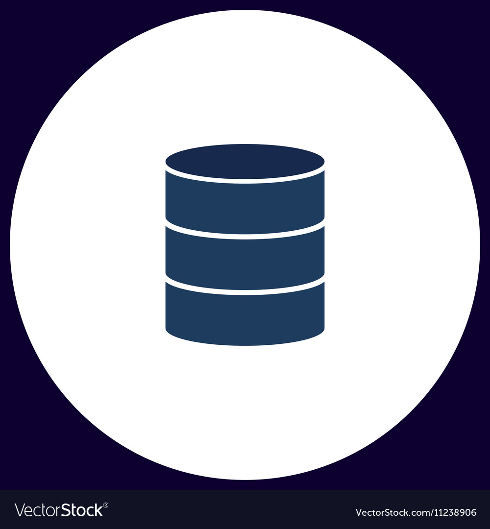 Database computer symbol vector image Database computer symbol