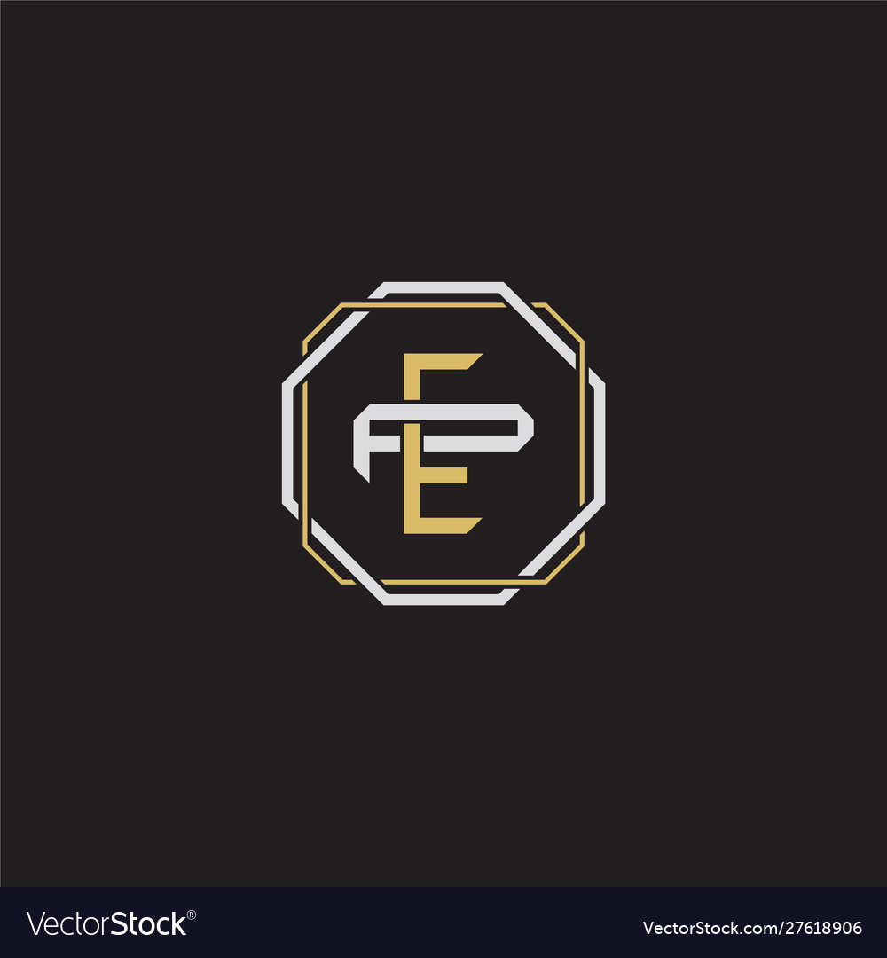 Ep initial letter overlapping interlock logo