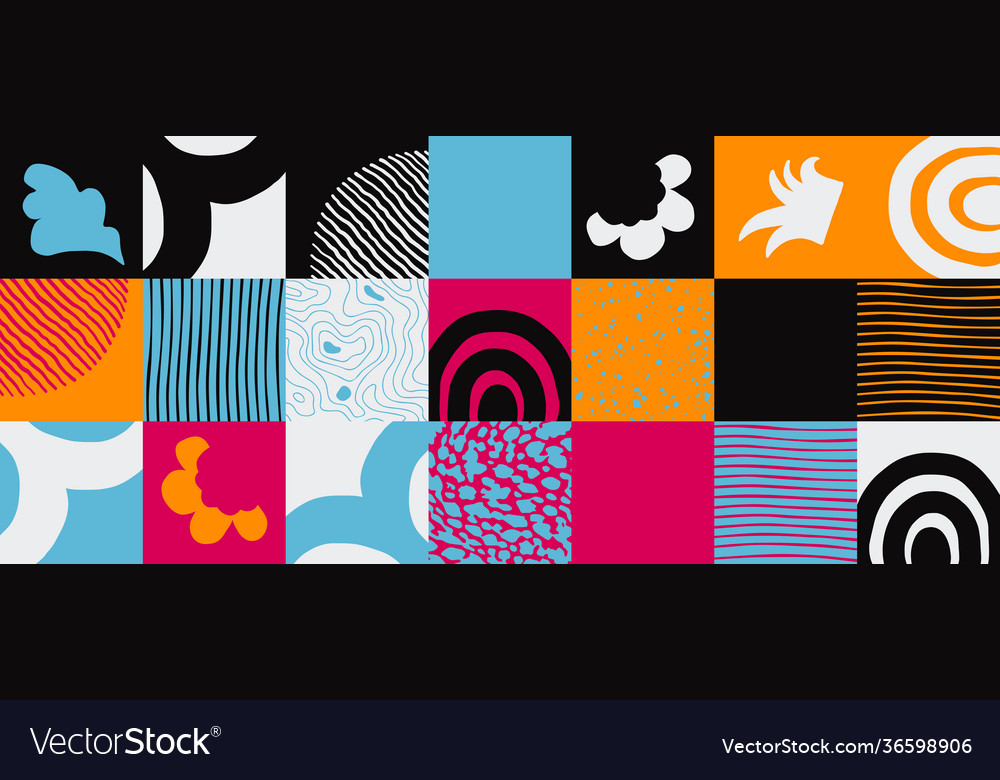Hand-drawn abstract pattern design Royalty Free Vector Image