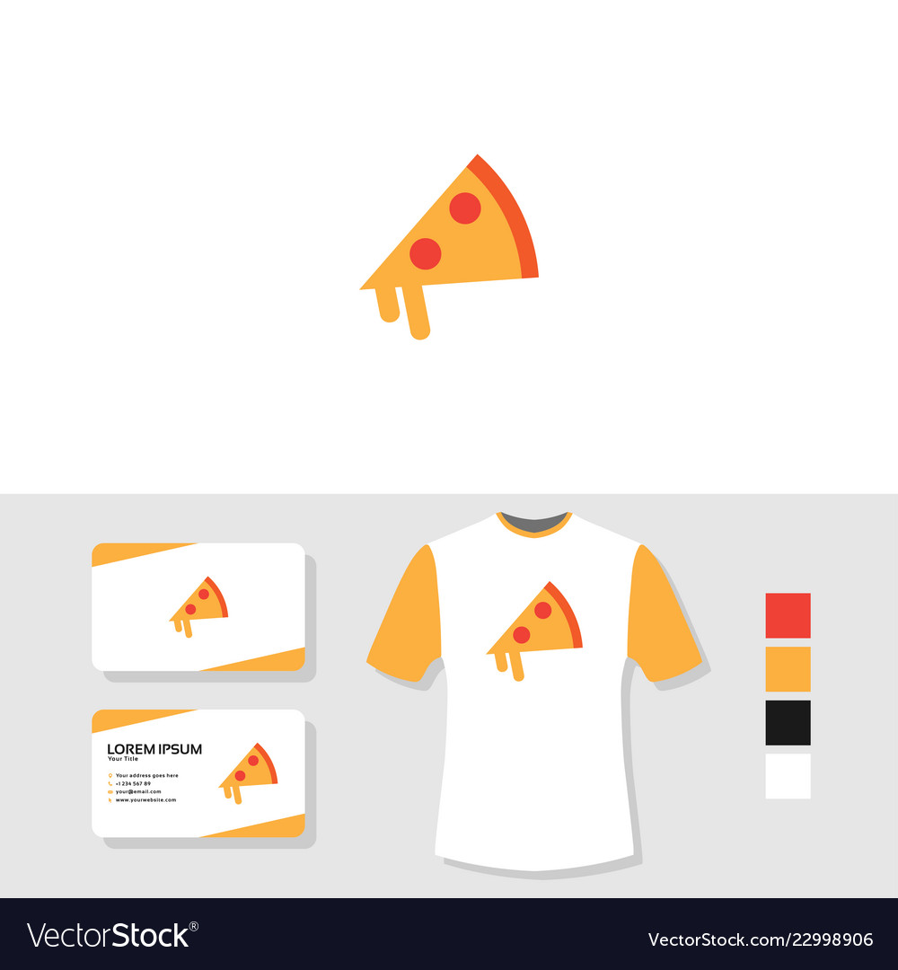 Logo design with business card and t shirt mockup