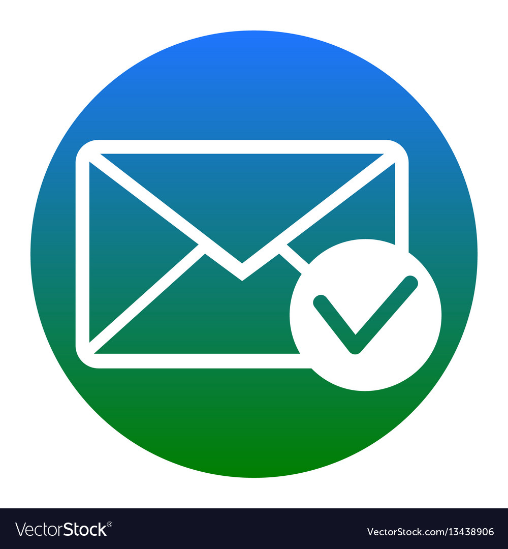 Mail sign with allow mark