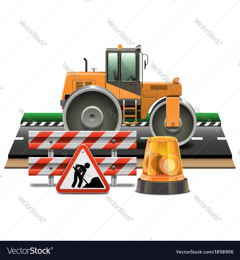 road construction with road