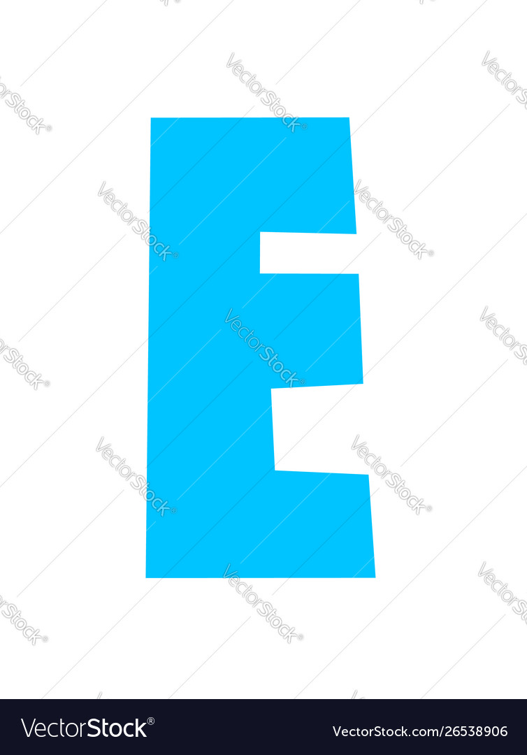 Simple font alphabet cuted from colored paper Vector Image