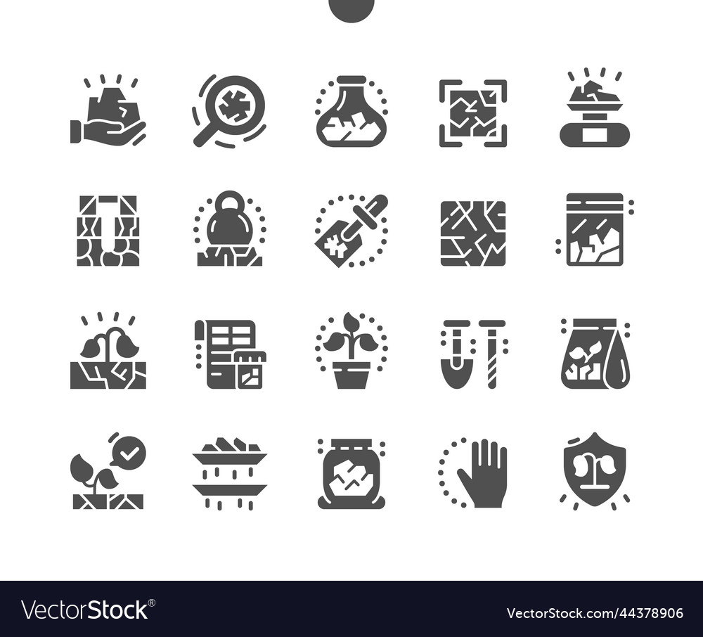 Soil testing weighing digging tools vector image Soil testing weighing digging tools