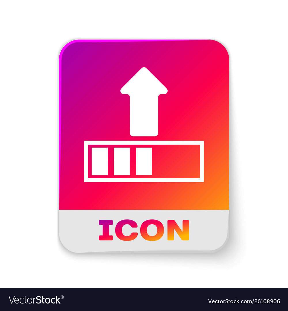 White loading icon isolated on background