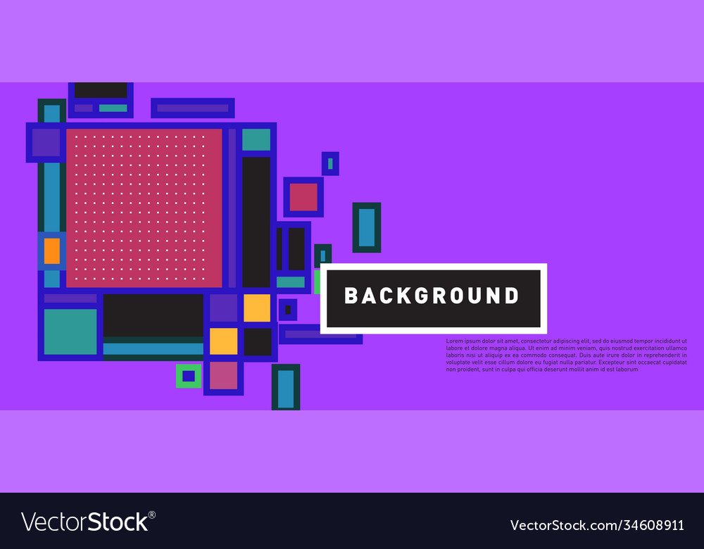 Abstract colorful rectangle background for banner