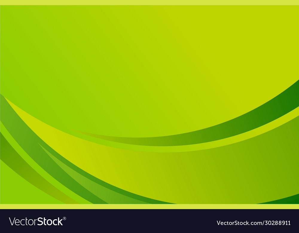 Abstract green yellow wave background design Vector Image