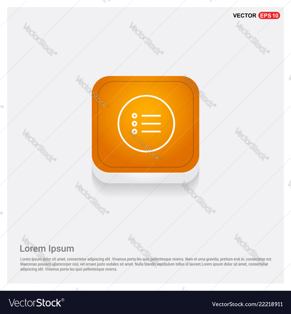 Aign icon orange abstract web button