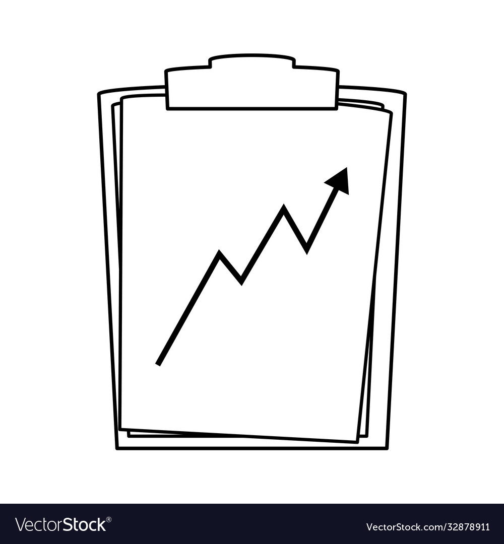 Checklist clipboard documents with arrow