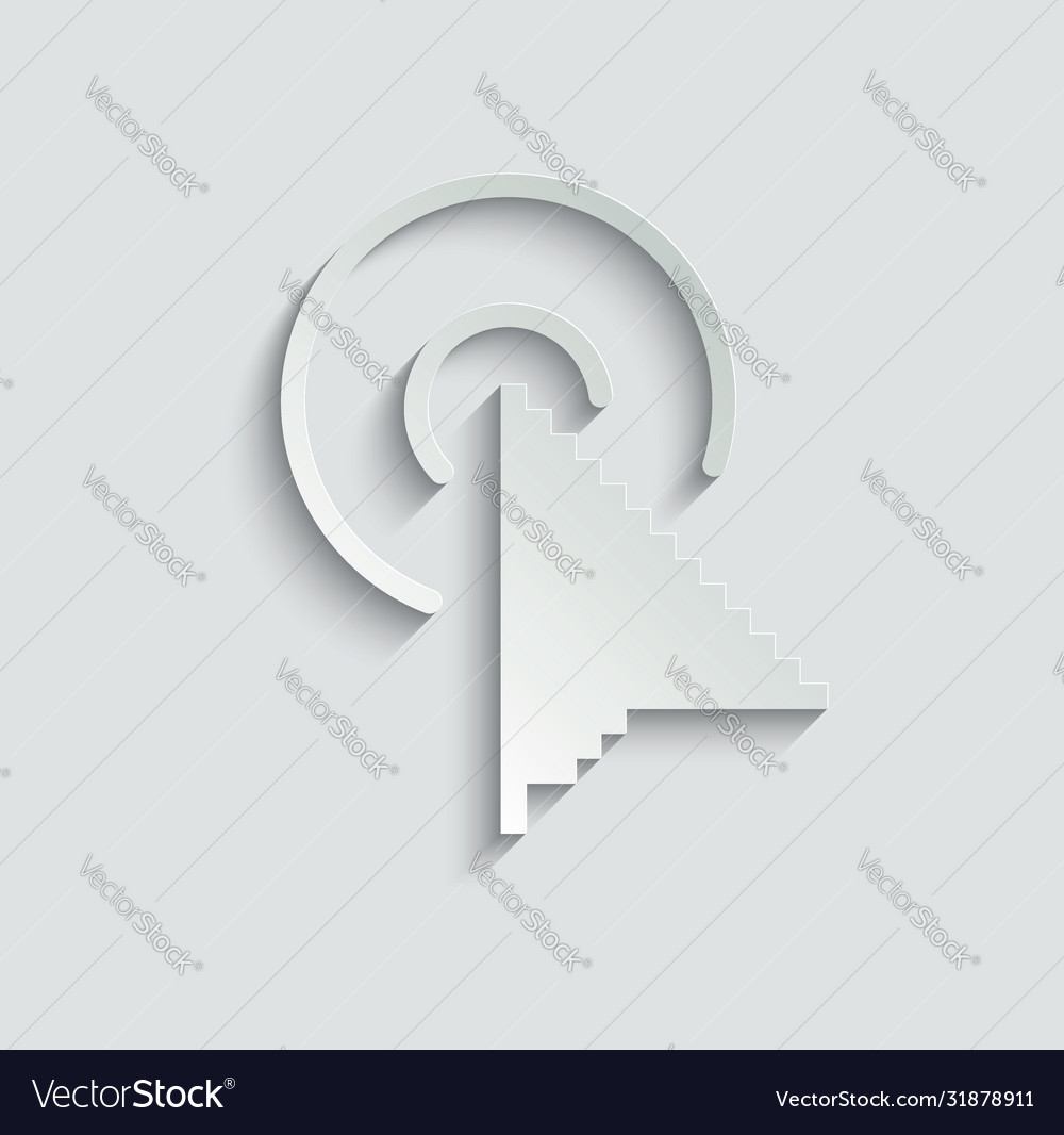 Click icon cursor symbol mouse vector image Click icon cursor symbol mouse