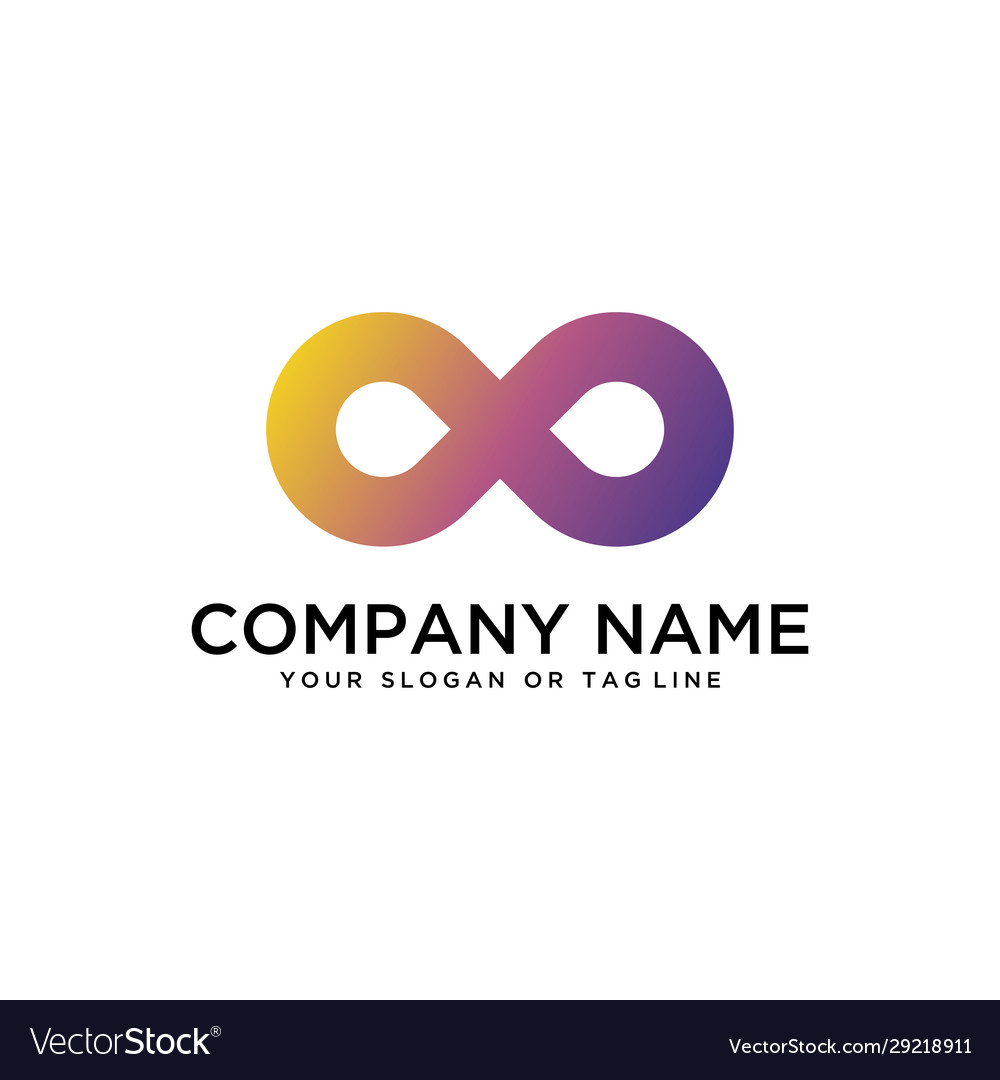 Creative logo design infinity concept template