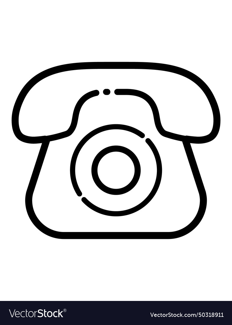 Disc phone flat icon isolated on white background