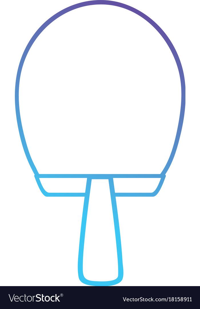 Line racket object to practice tennis