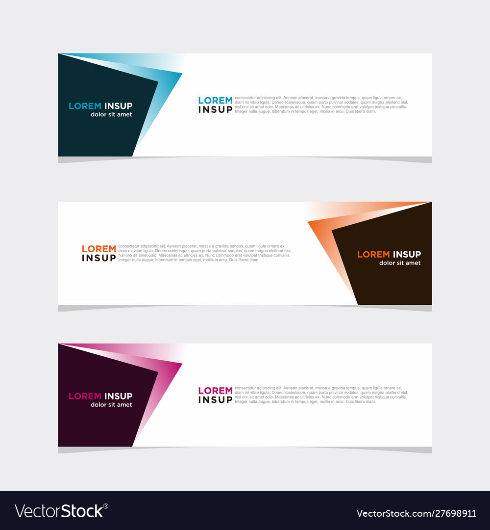 Modern banner web background abstract design