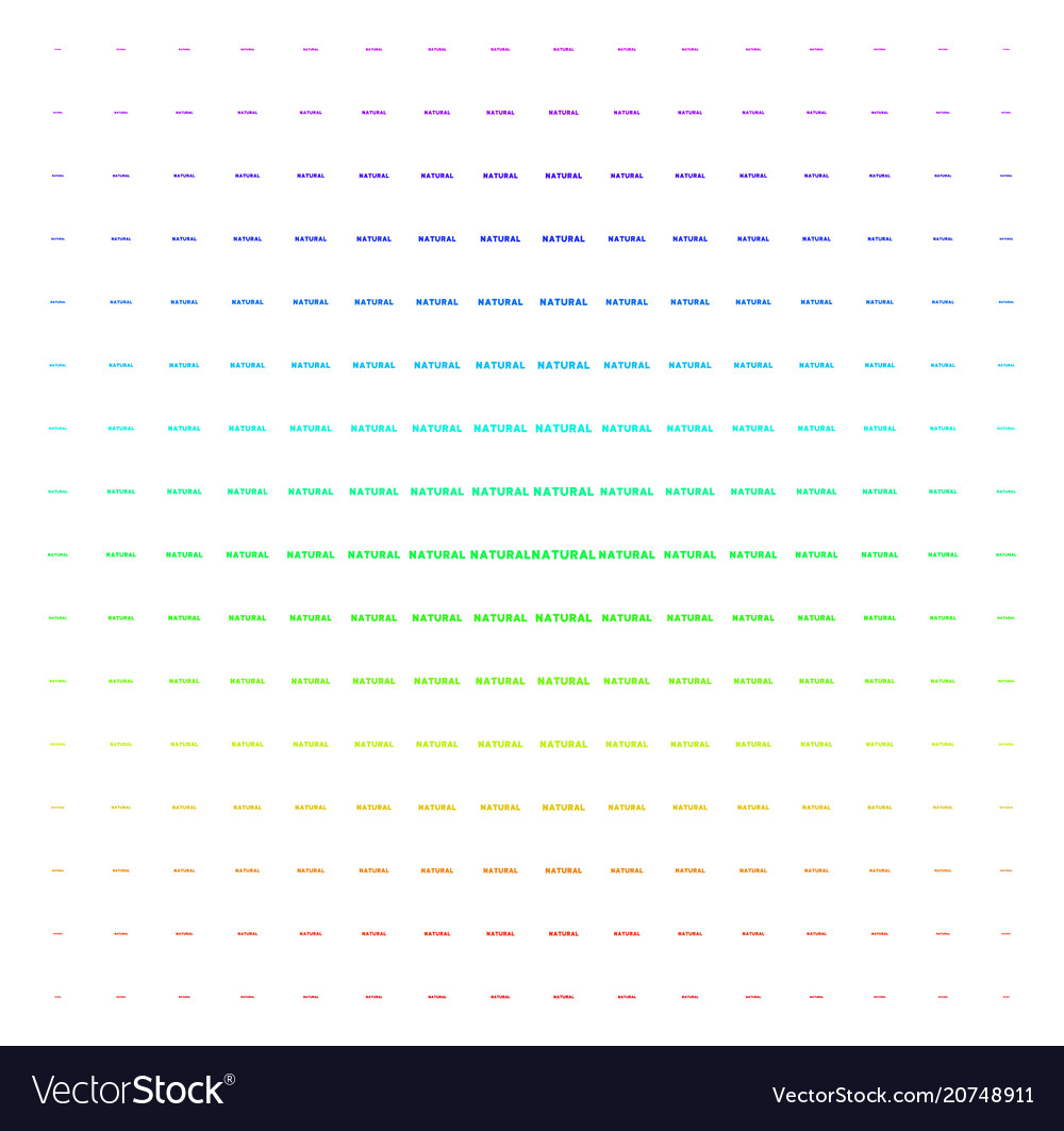 Natural text icon halftone spectral effect