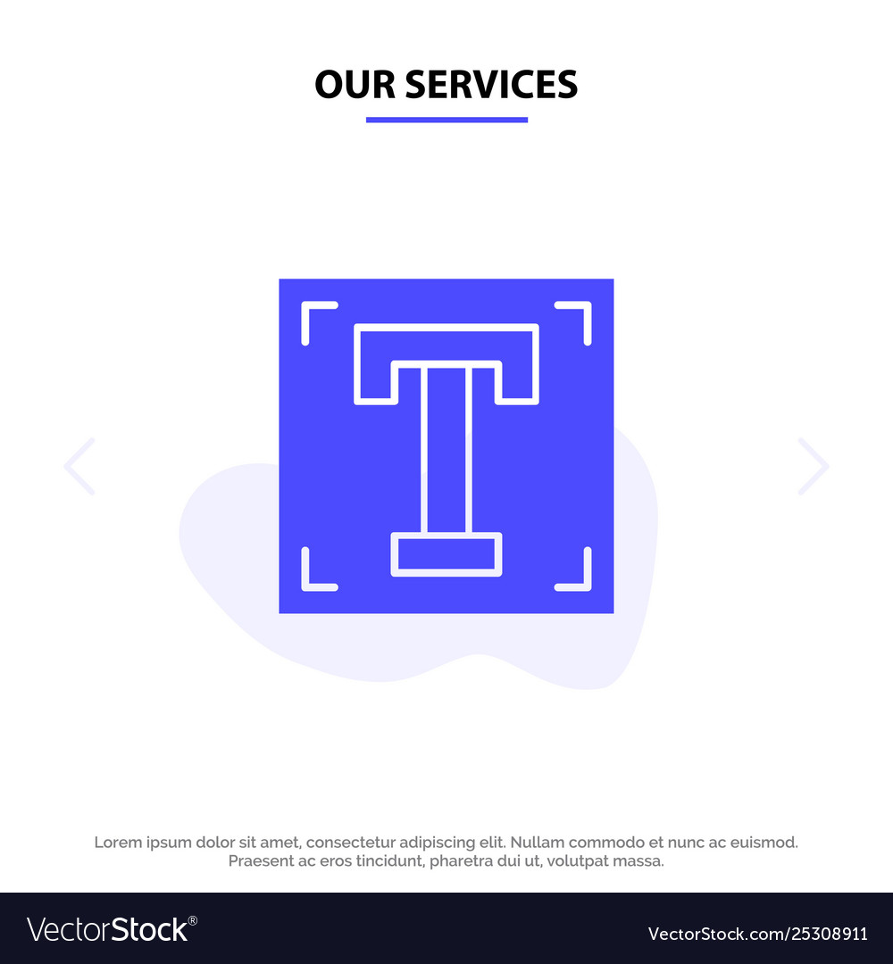 Our services designer font path program text