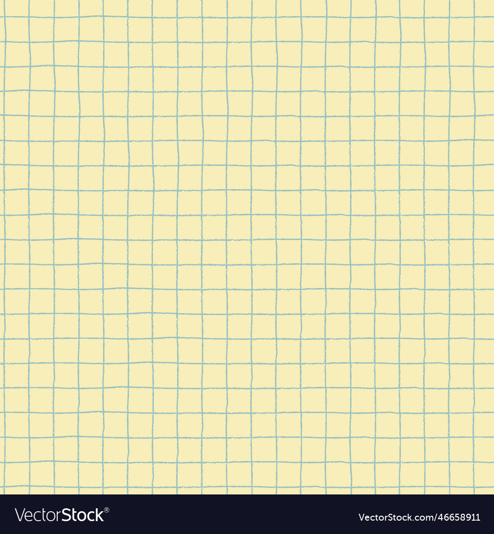 Seamless plaid pattern with hand drawn grid Vector Image Seamless plaid pattern with hand drawn grid