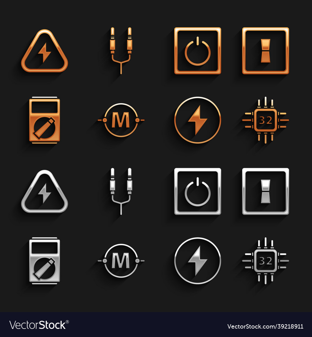 Set electric circuit scheme light switch