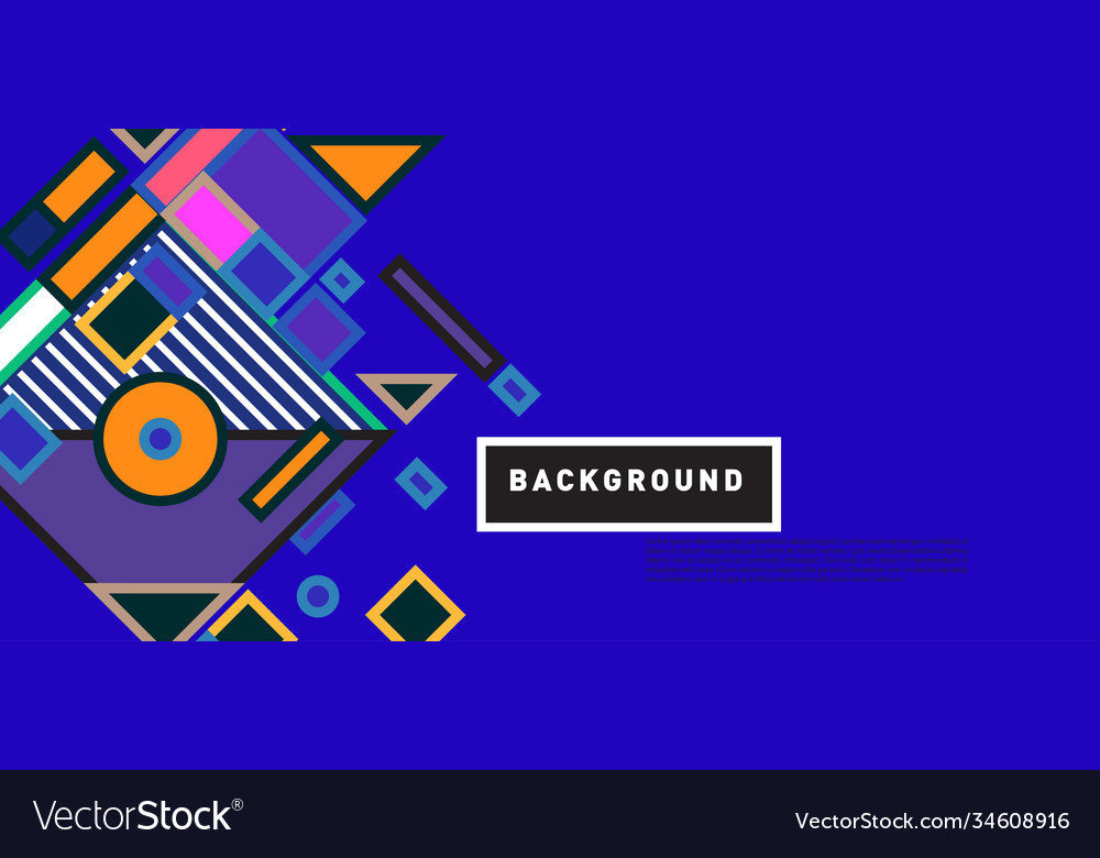 Abstract colorful rectangle background for banner vector image Abstract colorful rectangle background for banner