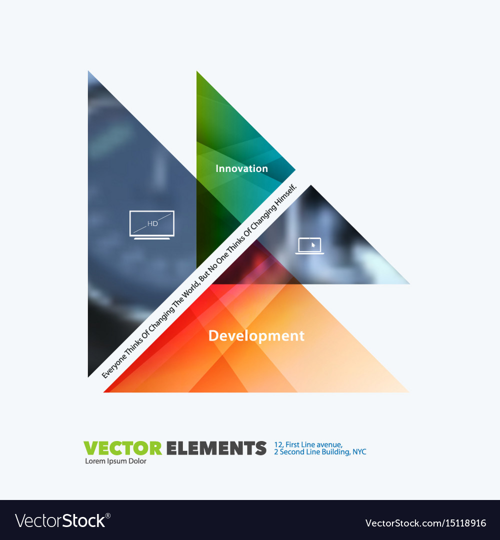 Abstract design elements for graphic layout