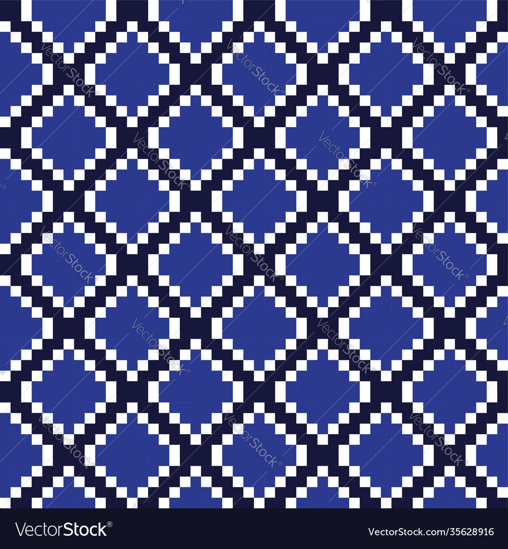 Blue argyle seamless pattern background Vector Image Blue argyle seamless pattern background