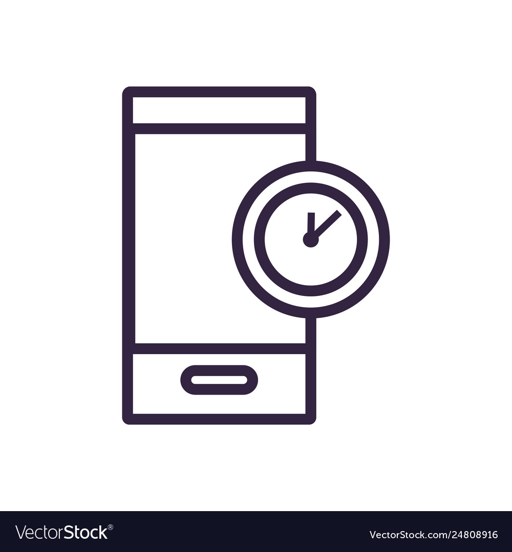 Clock time with smartphone device