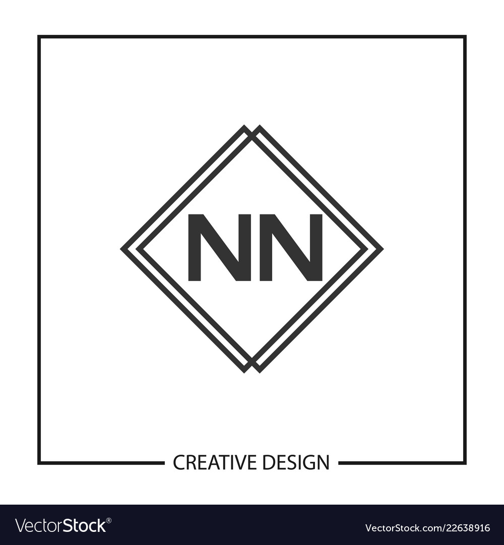 Initial letter nn logo template design