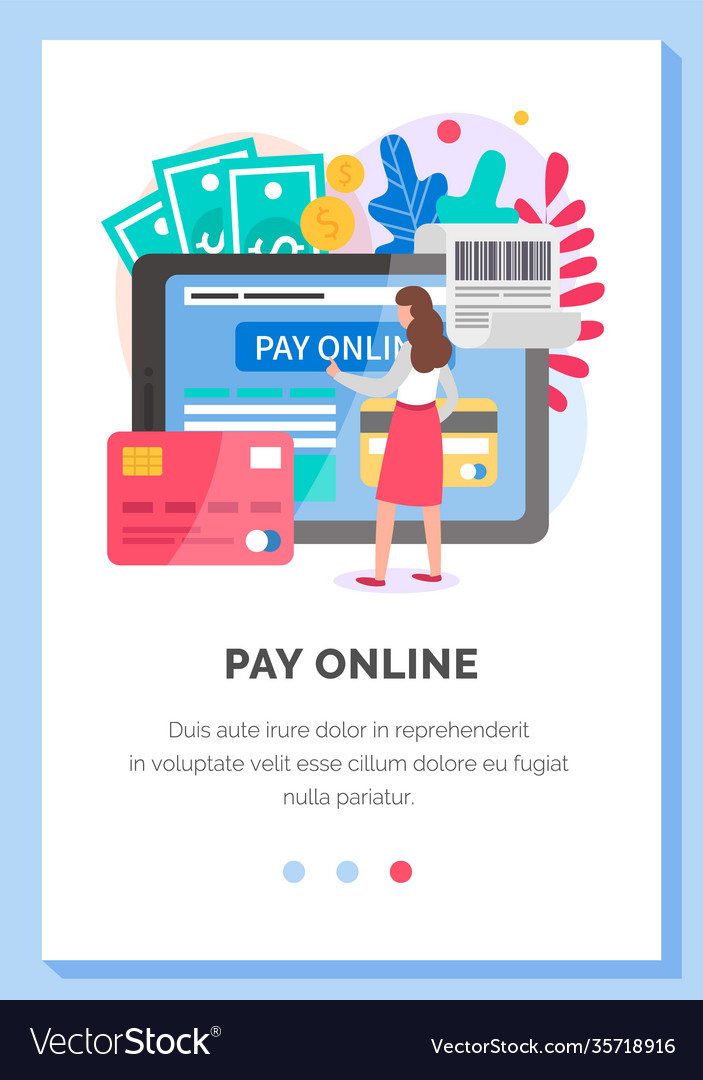 Internet app layout program for online remote vector image Internet app layout program for online remote