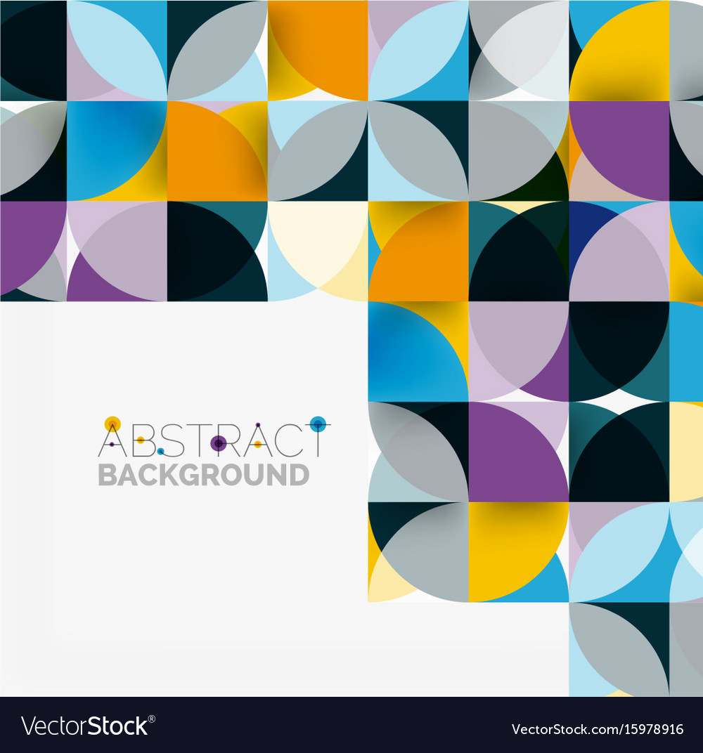 Modern Geometrical Abstract Background Circles Vector Image