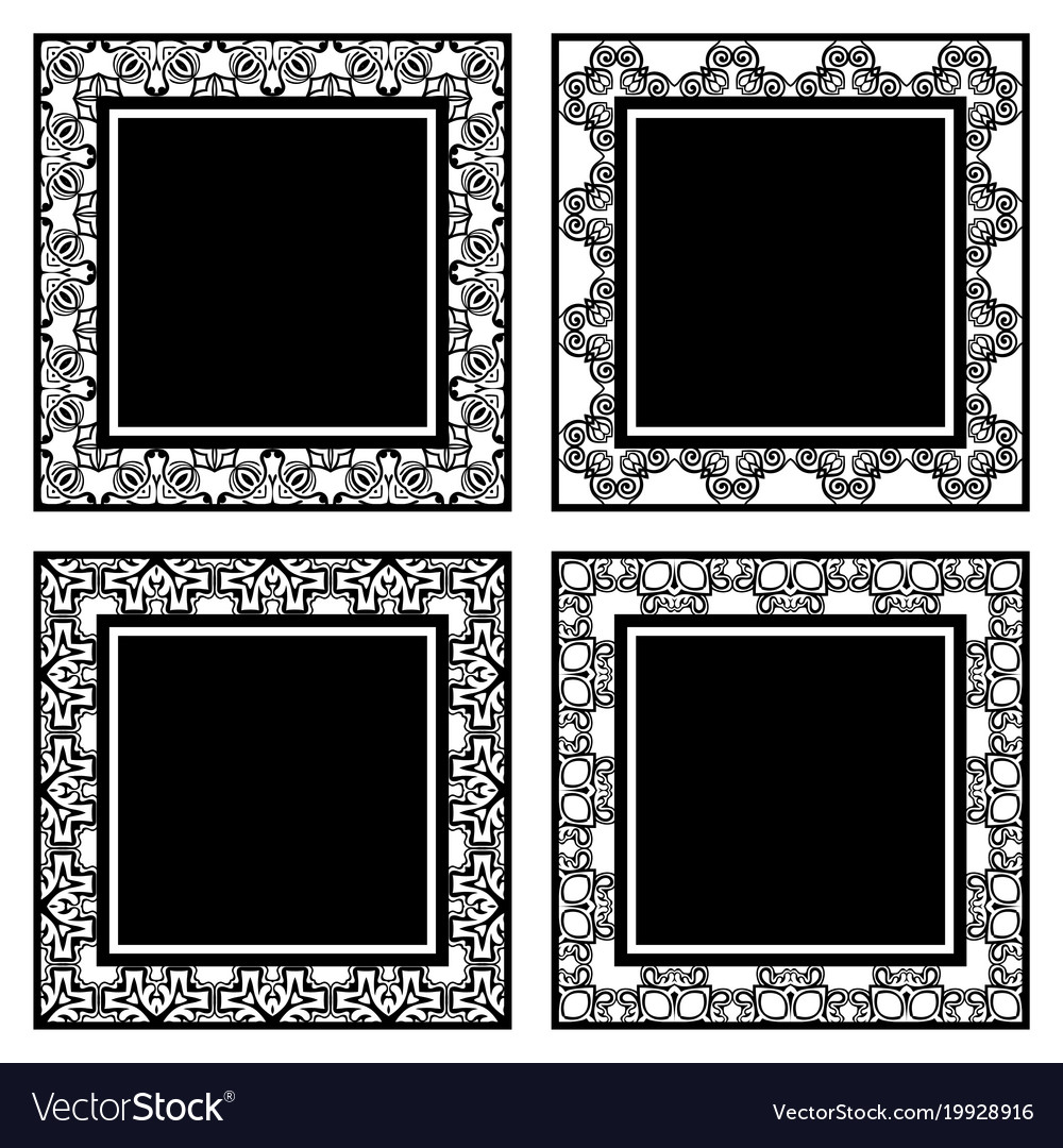 Vintage ornamental frames