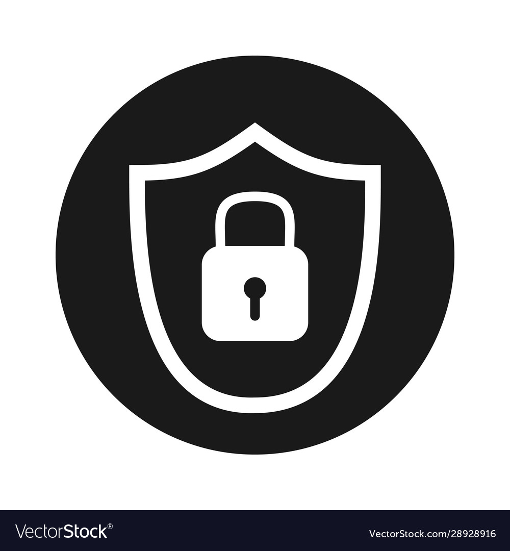 Virus shield or security shield icon for websites Vector Image