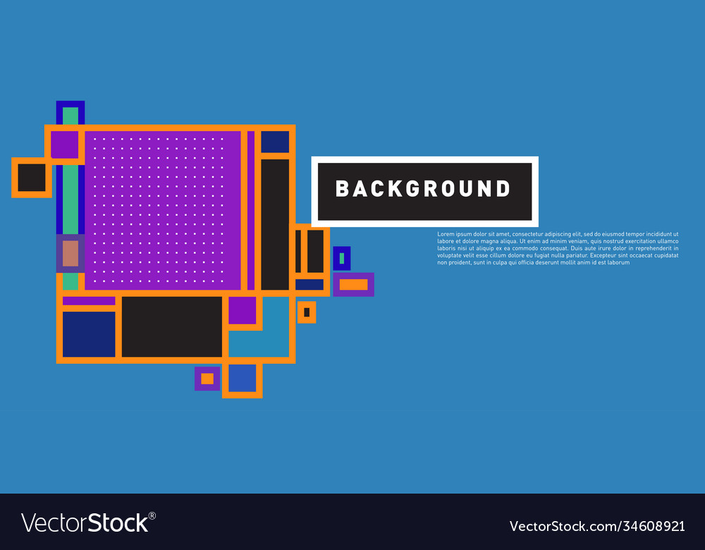Abstract colorful rectangle background for banner vector image Abstract colorful rectangle background for banner