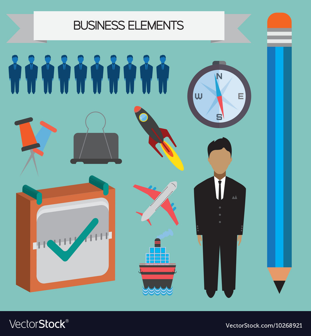 Business infographic with rocket plane ship