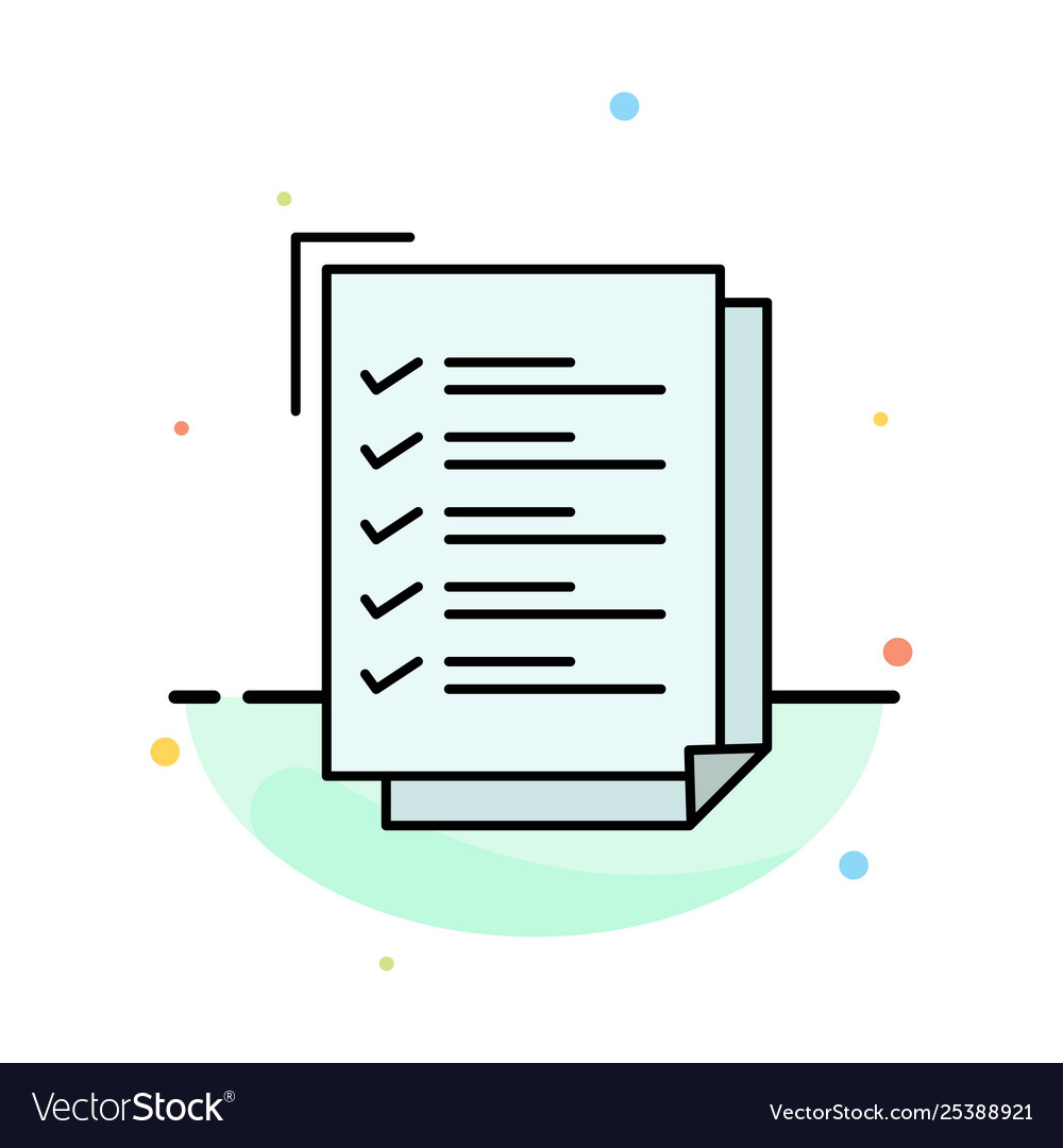 Checklist to do list work task notepad abstract