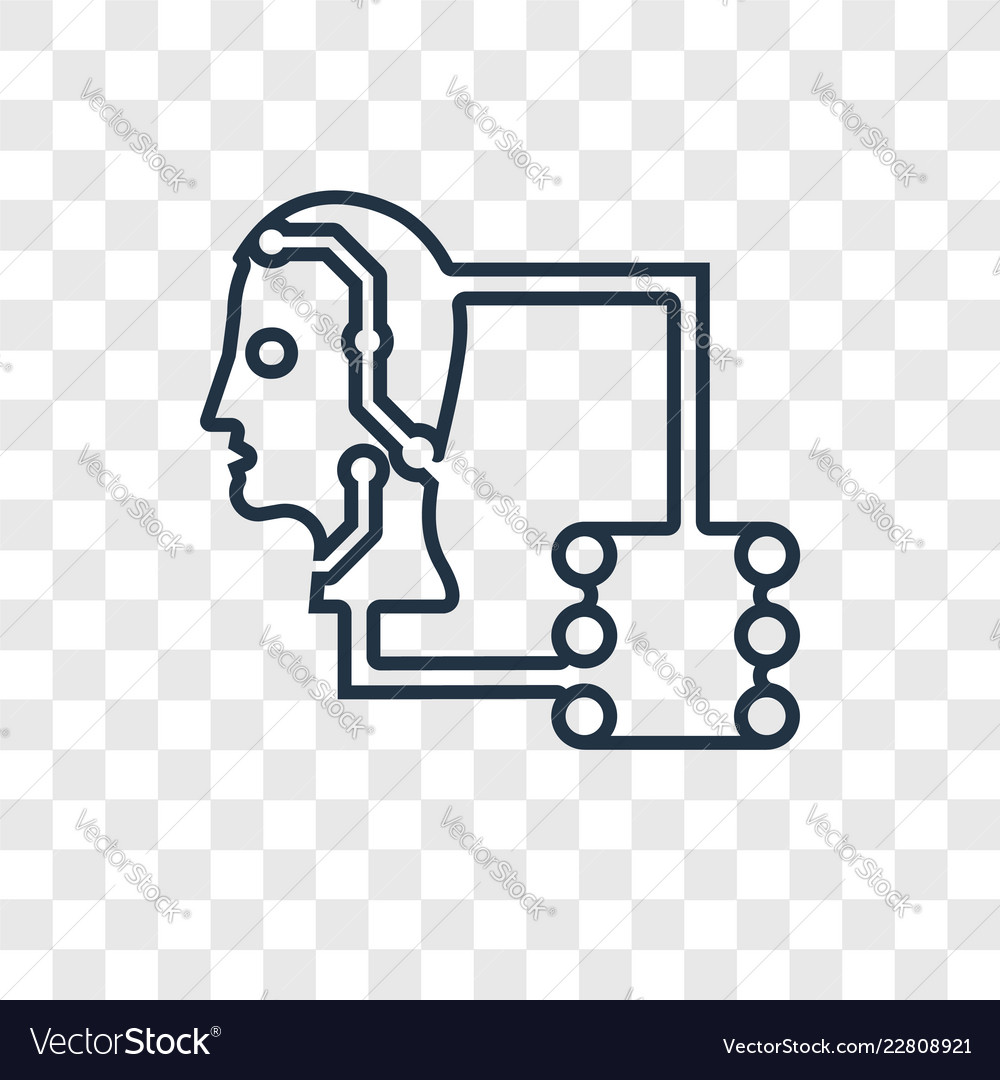 Data transfer concept linear icon isolated vector image Data transfer concept linear icon isolated