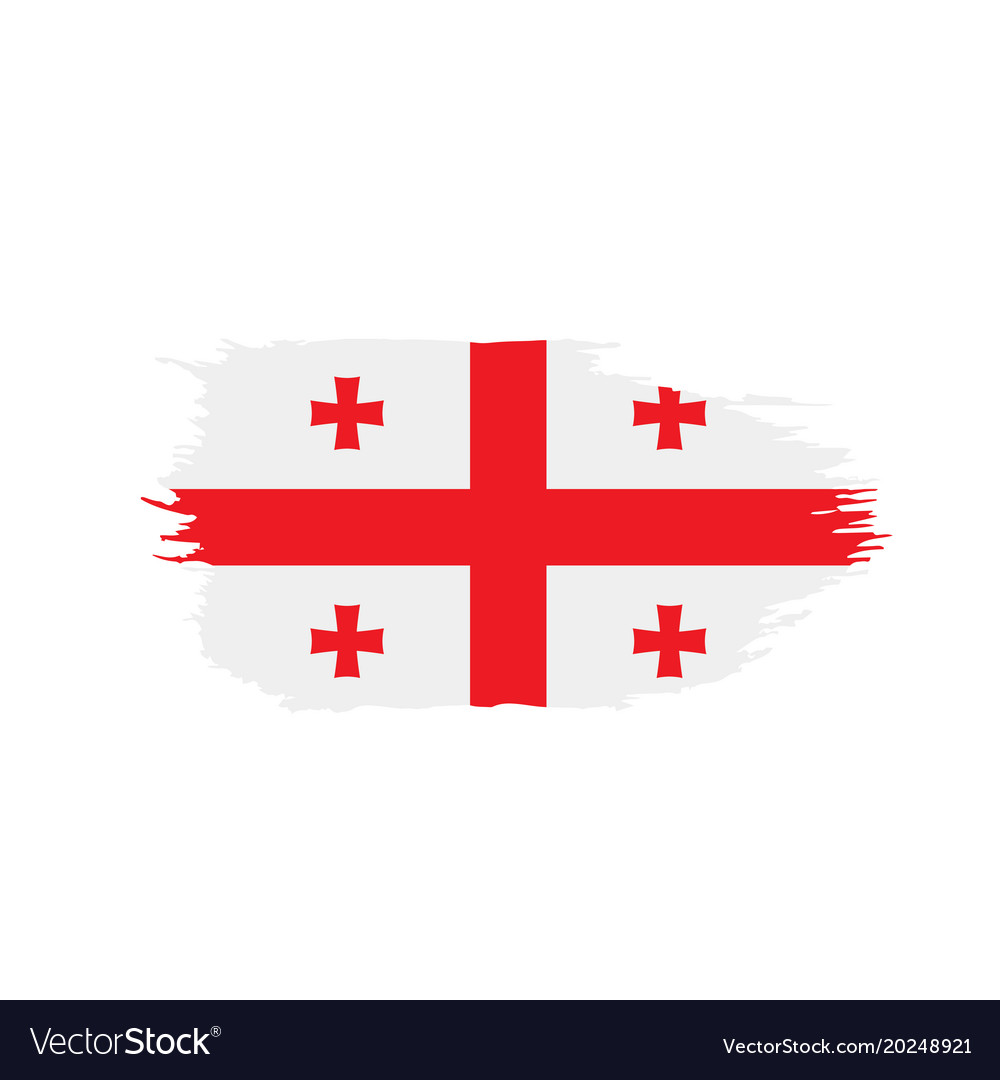 Georgia flag Royalty Free Vector Image - VectorStock