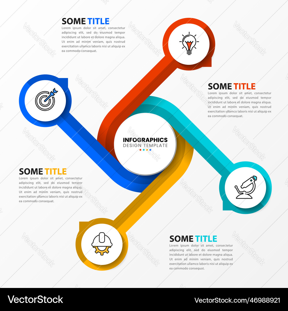 Infographic design template creative concept Vector Image