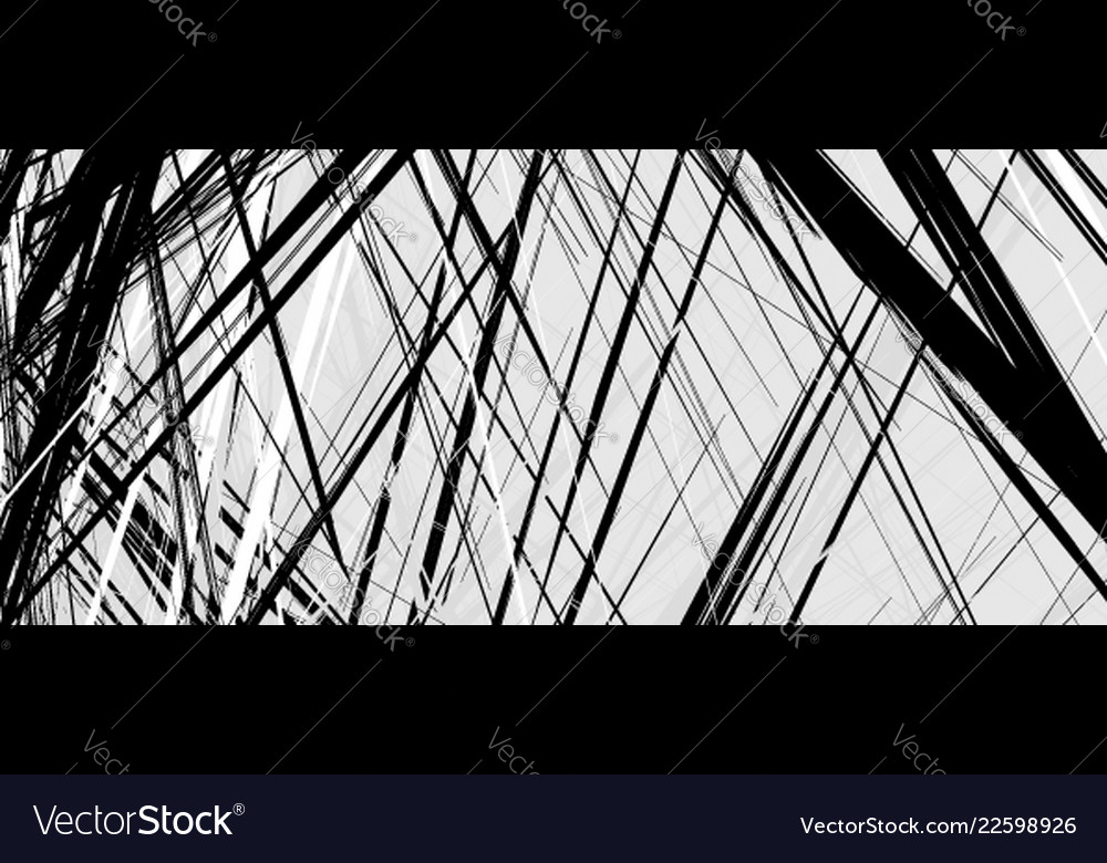 Abstract geometric with random chaotic elements vector image Abstract geometric with random chaotic elements