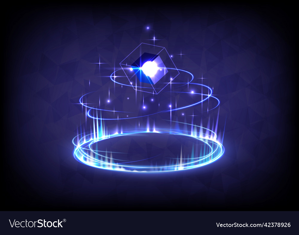 Aura stage for showing gui and ui virtual vector image Aura stage for showing gui and ui virtual