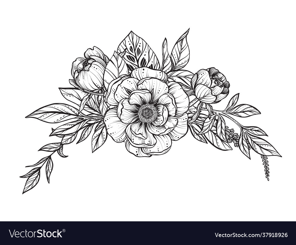 Beautiful composition black and white Royalty Free Vector