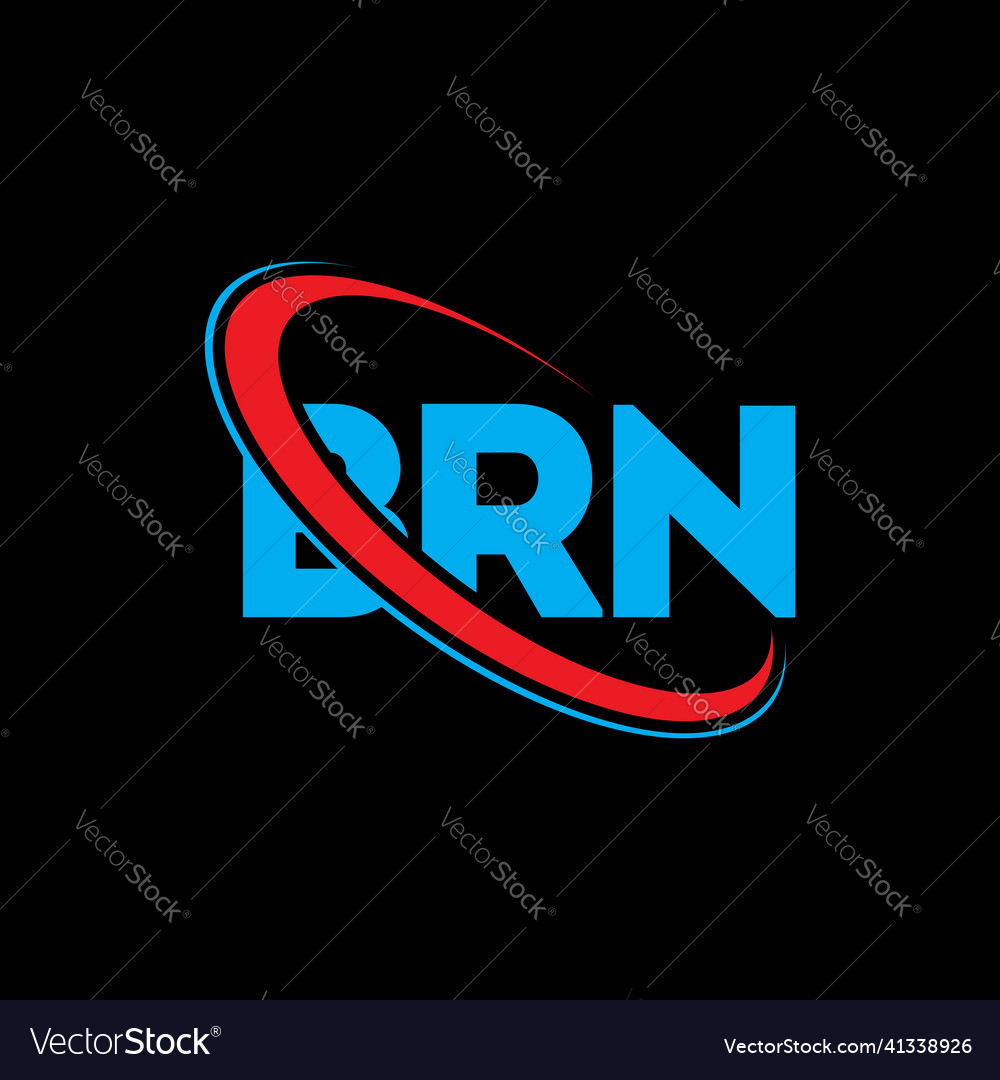 Brn logo letter design Royalty Free Vector Image