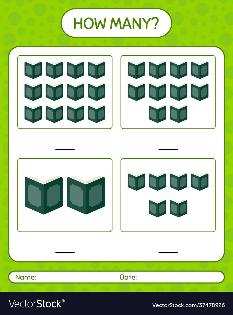 How many counting game with quran worksheet